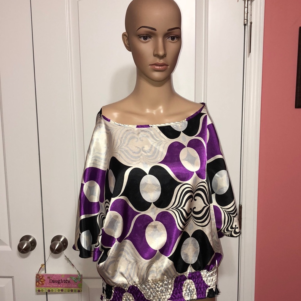 Rampage Size Small Purple, Black and Beige